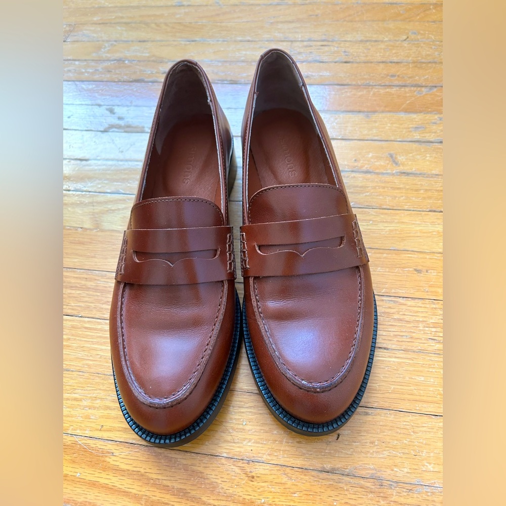 Cognac classic leather penny loafers NWOT